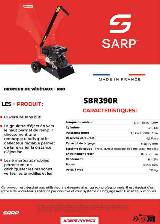 SARP
Broyeur de végétaux professionnel - ARG Motoculture services