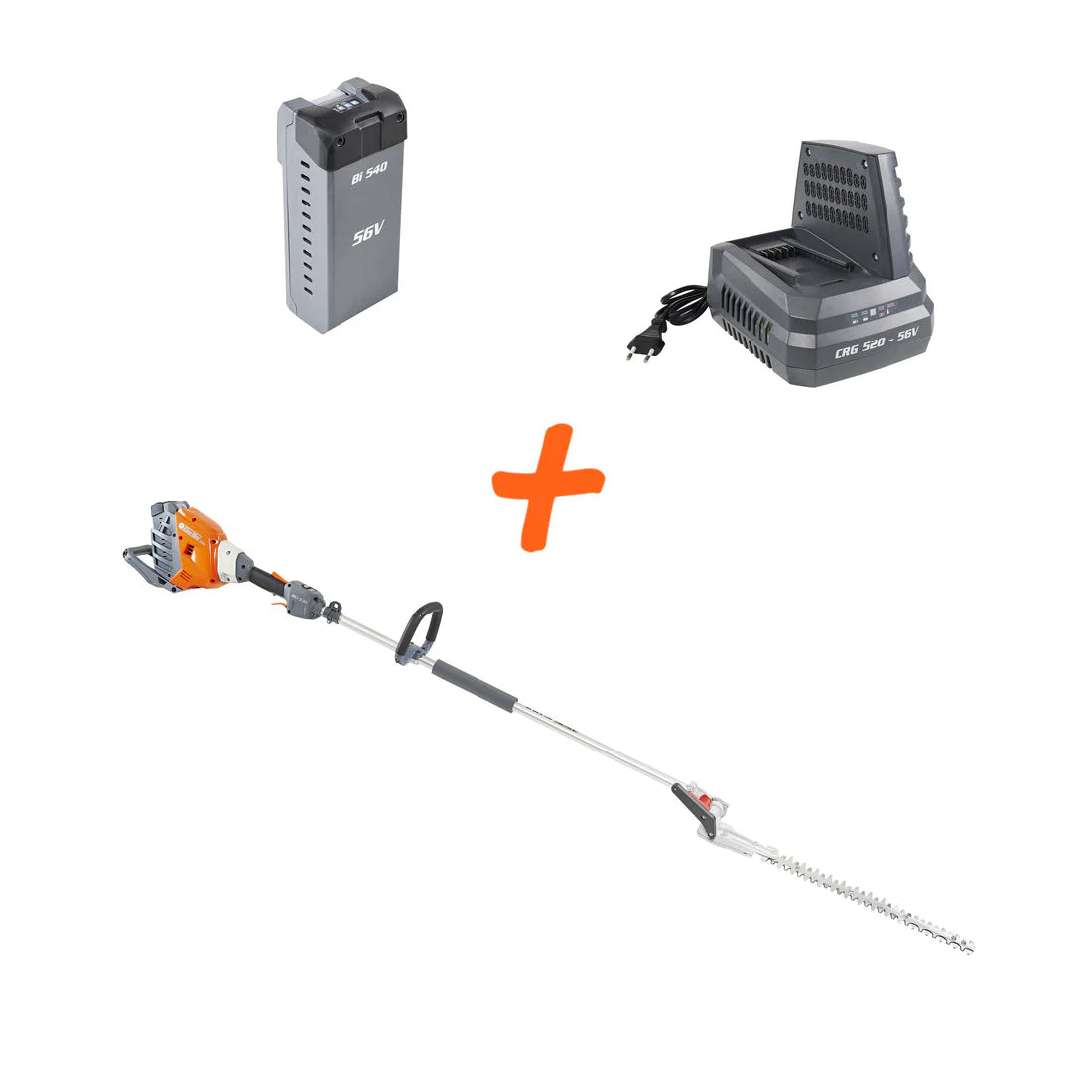 Taille-haie sur perche KIT BCi 530 HL + 1 BATTERIE 4 AH + 1 CHARGEUR - 56V
