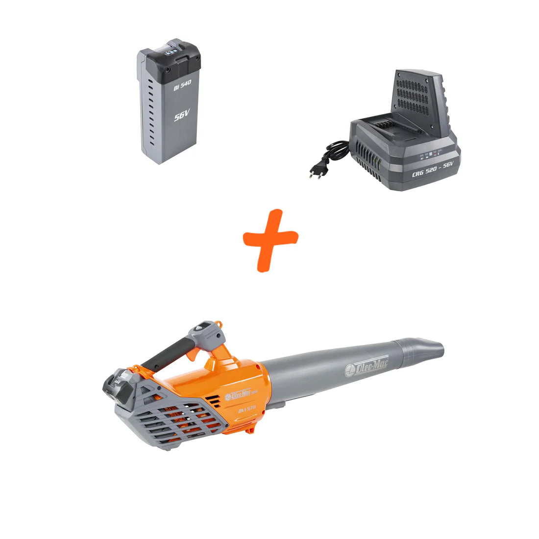Souffleur KIT BVi 570 + 1 BATTERIE 4 AH + 1 CHARGEUR - 56V