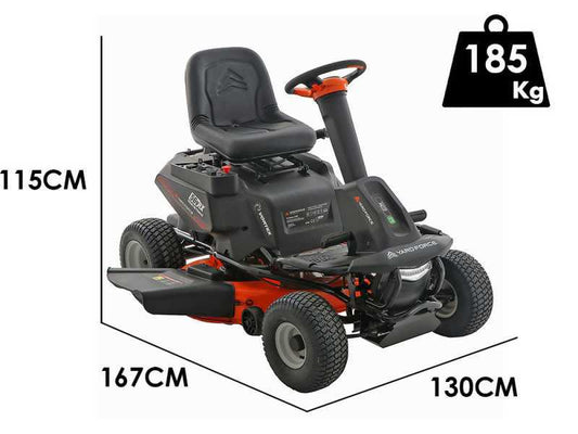 Tondeuse autoportée électrique Yard Force E559 – 56 V / 50 Ah – Éjection latérale, Mulching & Ramassage