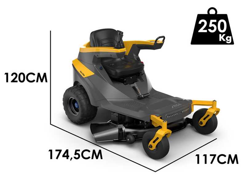 Tondeuse autoportée électrique STIGA Gyro 500e – 98 cm – 48 V / 40 Ah