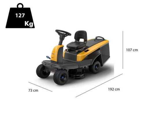 Tondeuse autoportée STIGA Swift 372e – 72 cm – 48 V / 26 Ah – Bac 170 L