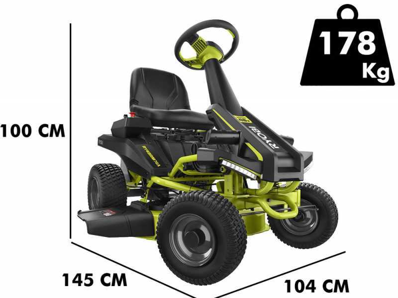 Tracteur tondeuse électrique RYOBI RY48RM76A – 76 cm – 48 V / 50 Ah