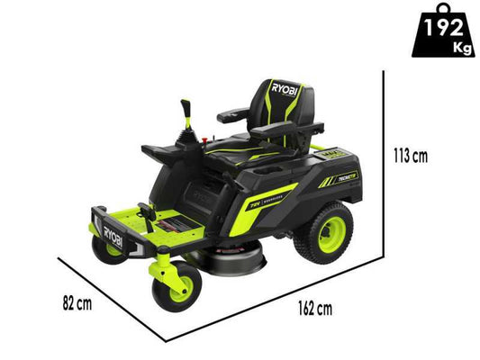 Tondeuse autoportée Zéro Turn RYOBI ZTRX76 – 76 cm – 72 V / 20 Ah – 2‑en‑1